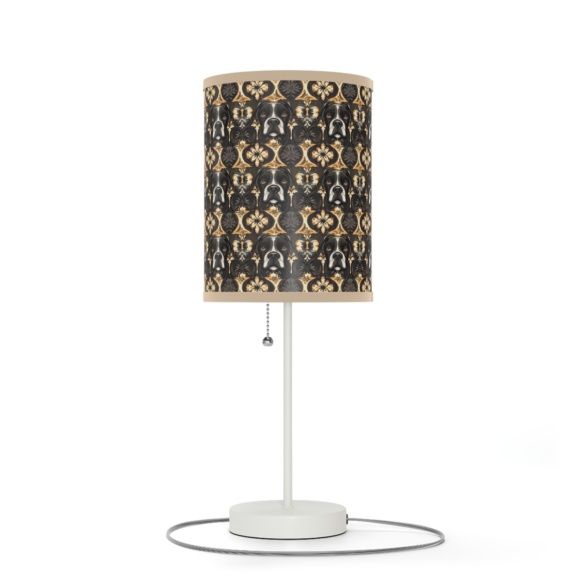 Manor Pup Boxer Royale Lamp on a Stand