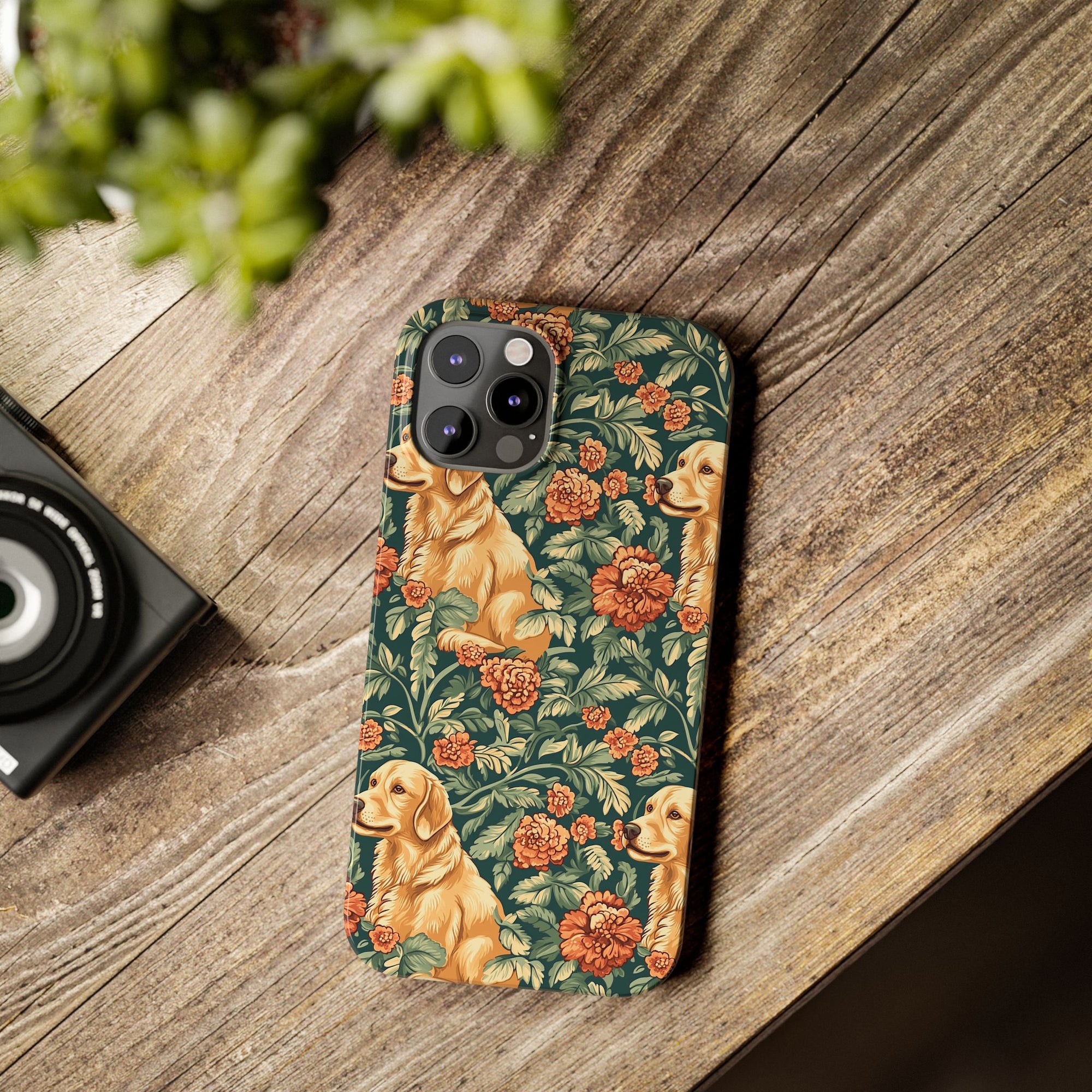 Blooming Goldie Glam Slim Phone Cases