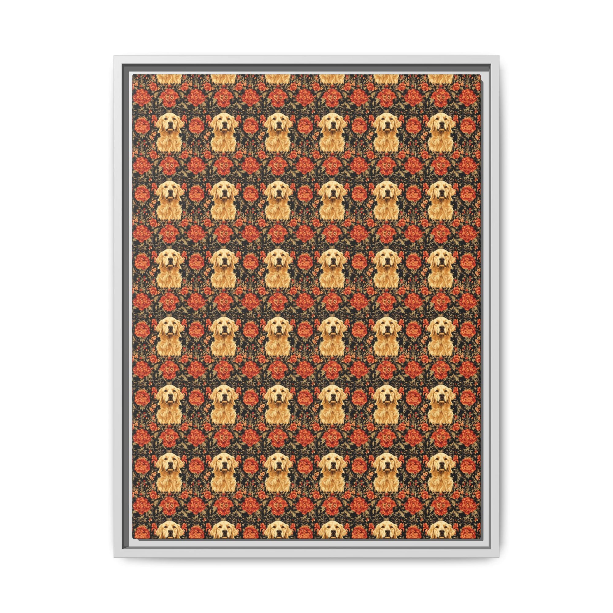 Golden Pawsatronic Tapestry Matte Canvas, Framed