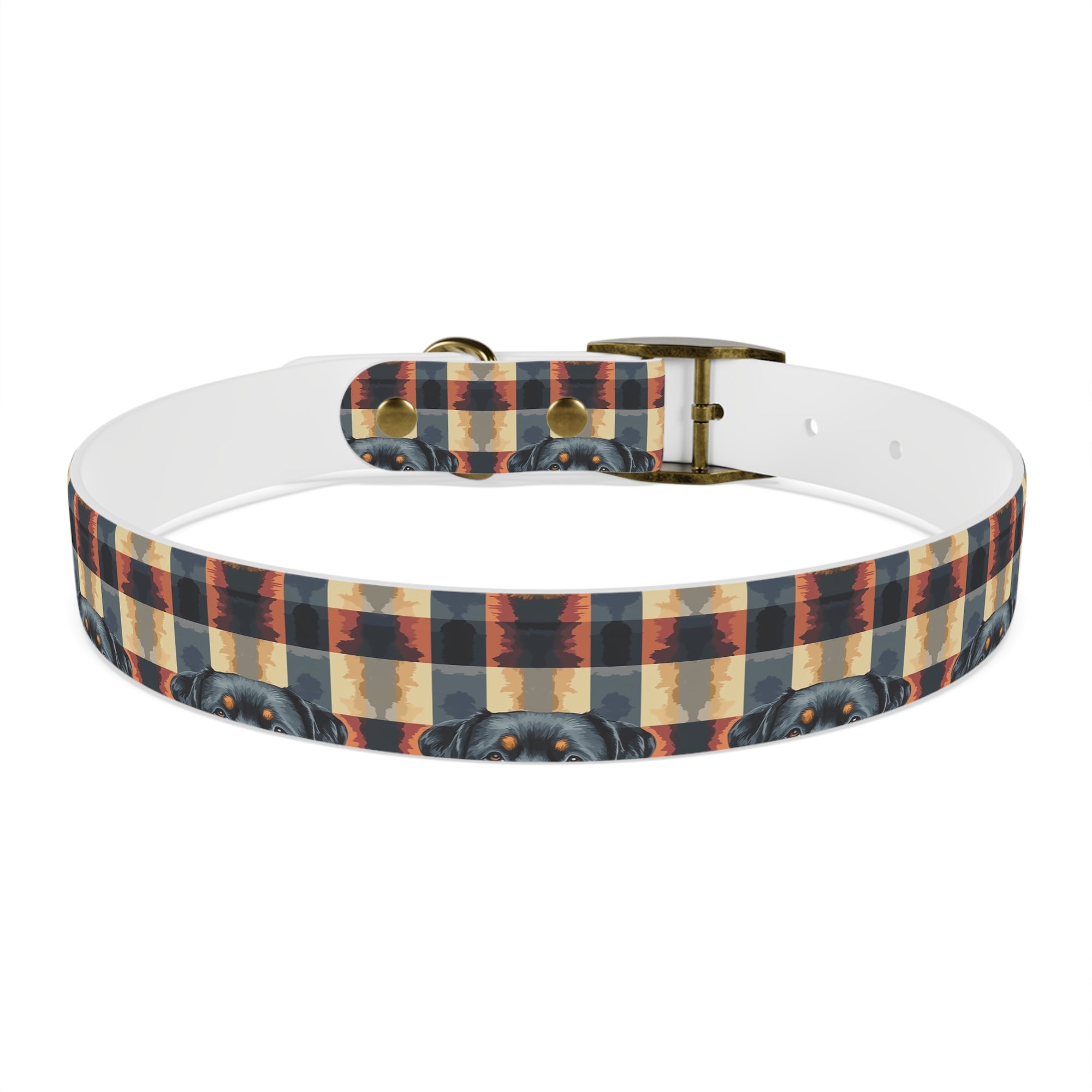 Pawsome Rottweiler Royalty Plaid Dog Collar