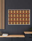 Golden Pawsatronic Tapestry Matte Canvas, Framed