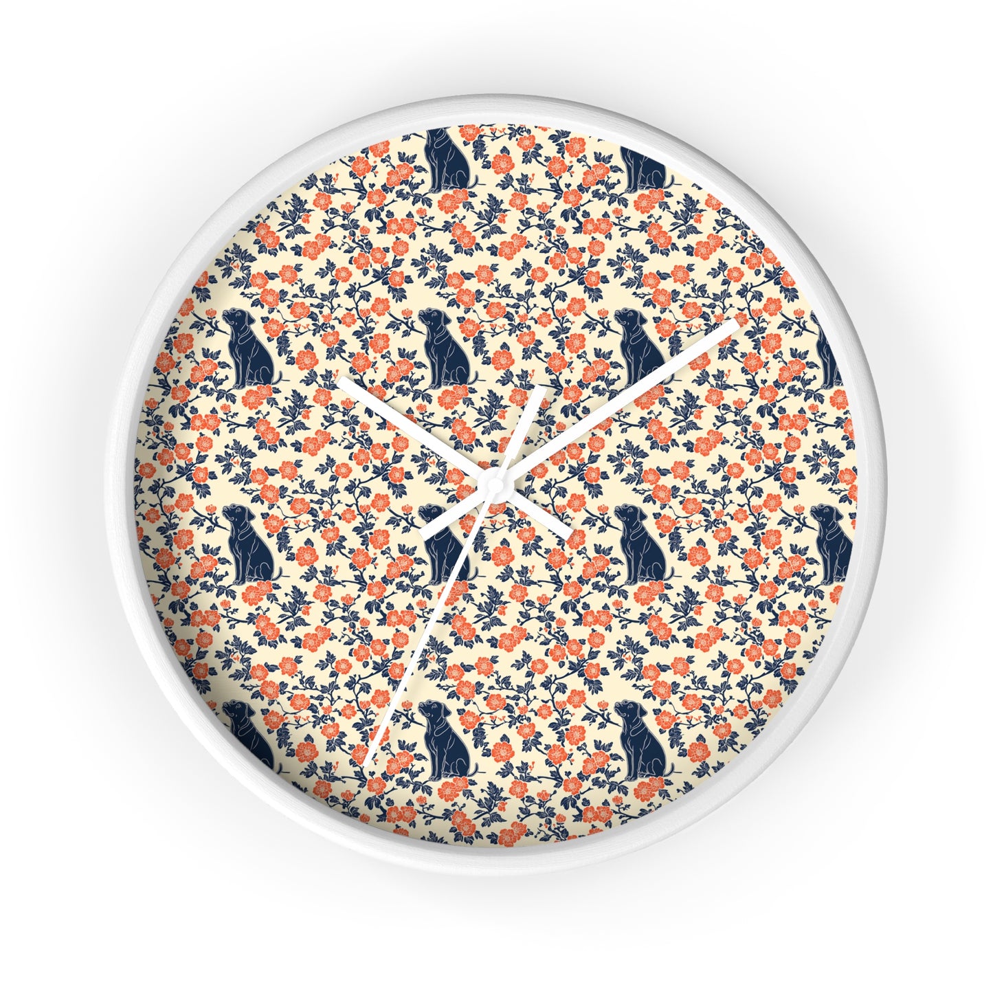 Bloomiful Lab Bouquet Wall Clock