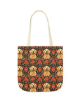 Golden Pawsatronic Tapestry Canvas Tote Bag