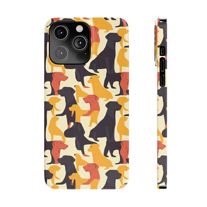 Modern Charm Labrador Chic Slim Phone Cases