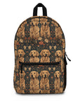 Fanciful Golden Paradise Blossom Backpack