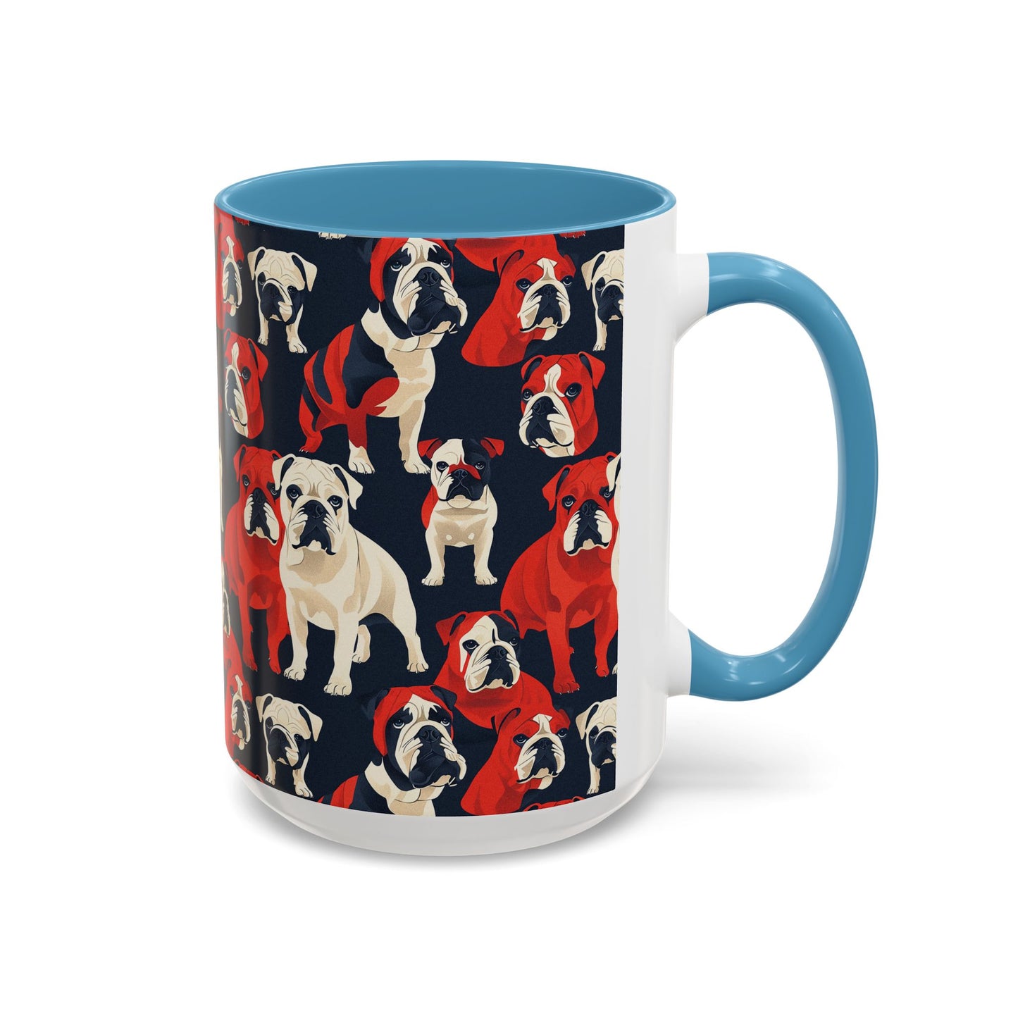 Bulldoggy Bliss Chomper Accent Coffee Mug