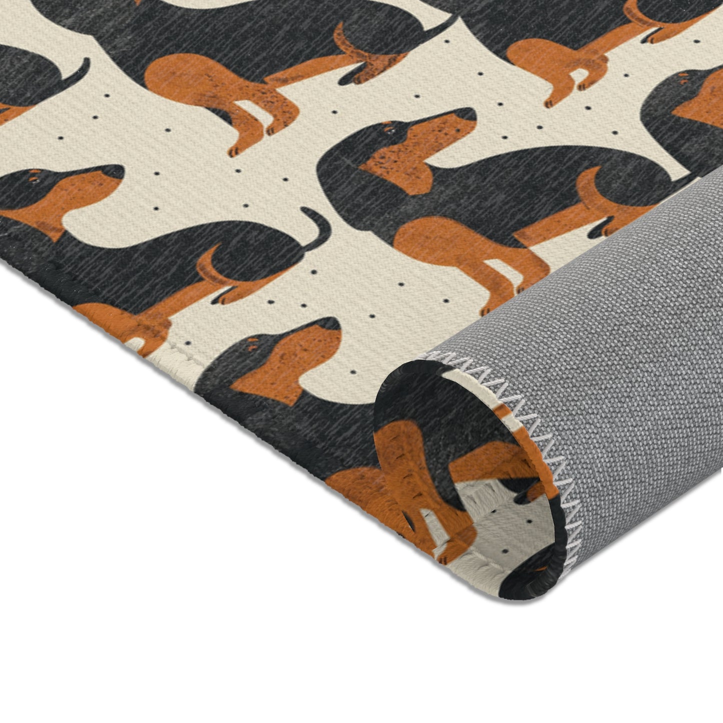 Dachshund Delight - Modern Area Rug