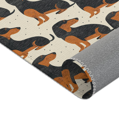 Dachshund Delight - Modern Area Rug