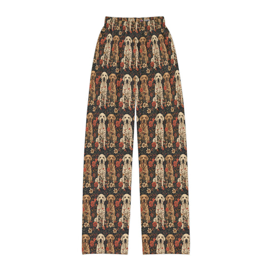 Blossoming Labradors Bouquet Kids Pajama Pants