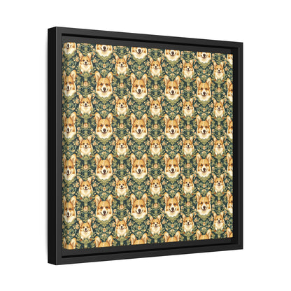 Corgi Charmz Matte Canvas, Framed