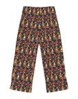 Floral Pawsome Dachsund Delight Women's Pajama Pants