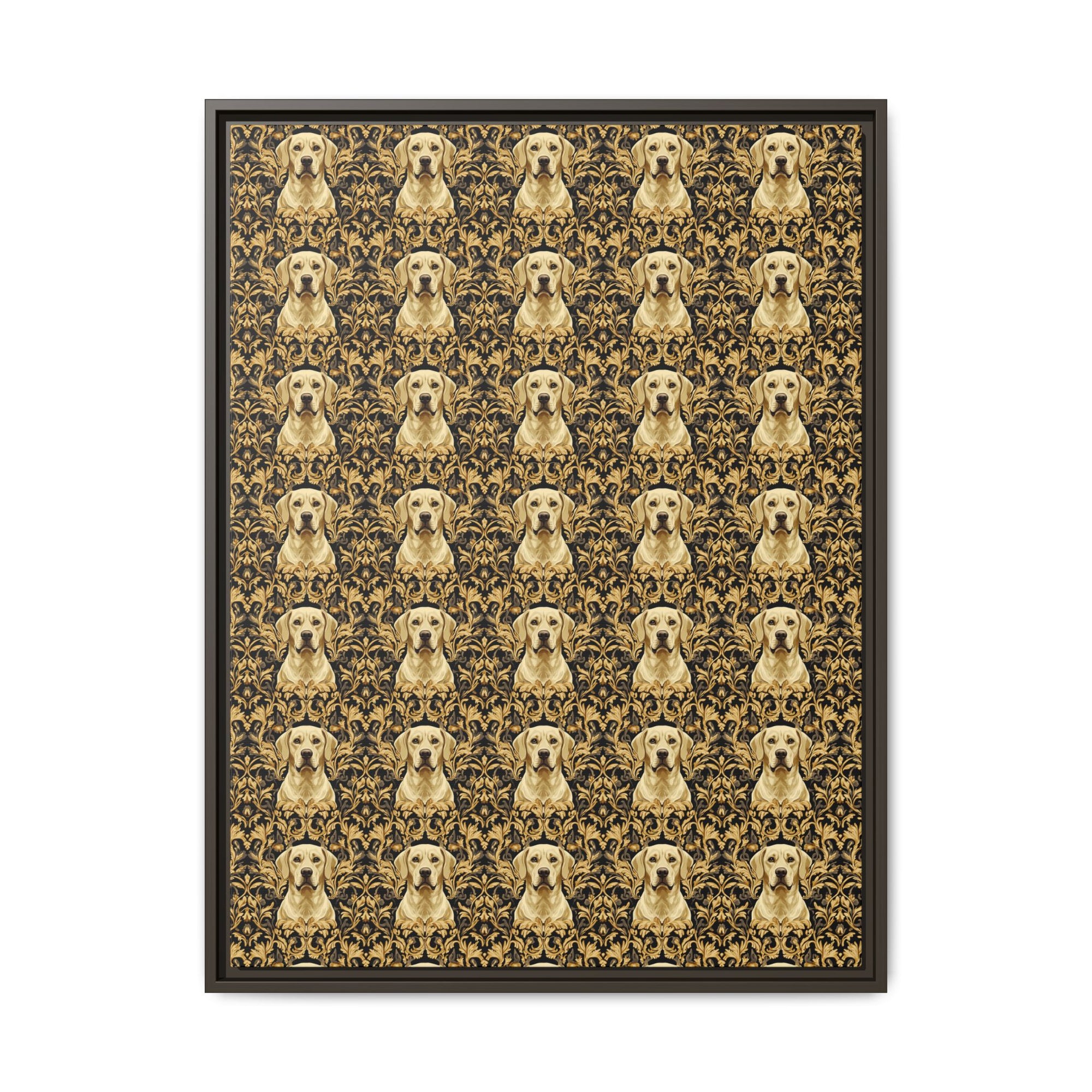 Royal Pawsitivity Labs Matte Canvas, Framed