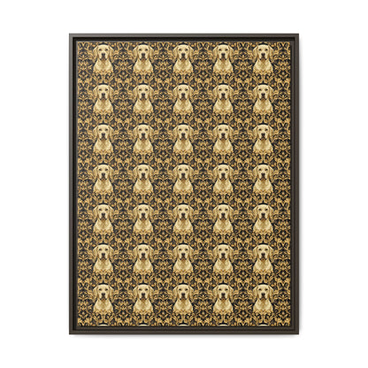 Royal Pawsitivity Labs Matte Canvas, Framed