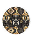 Manor Pup Boxer Royale Cork Back Coaster