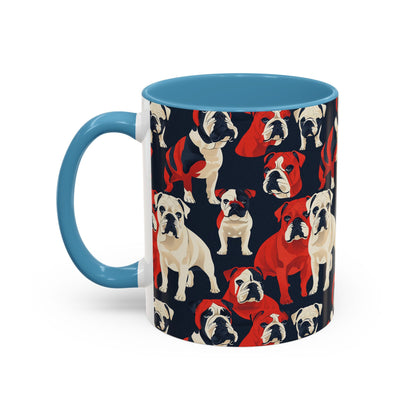 Bulldoggy Bliss Chomper Accent Coffee Mug