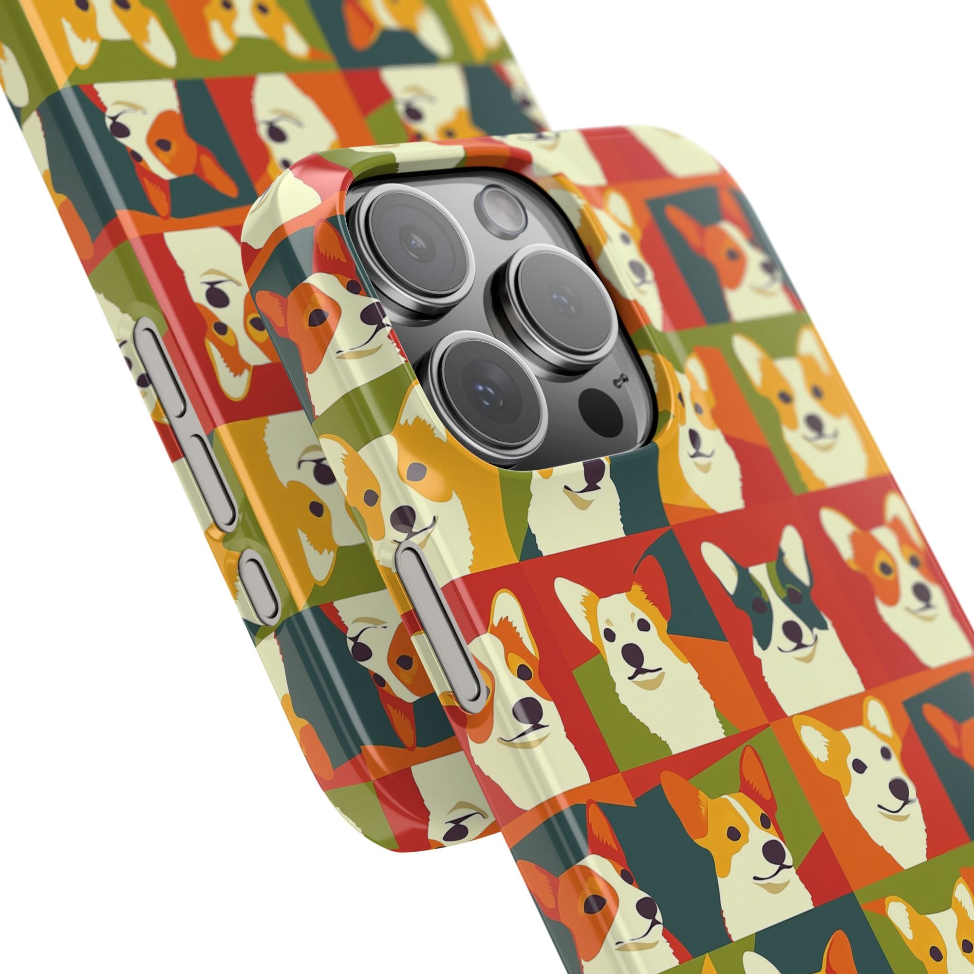 Corgi Chic Popart Pup Slim Phone Cases