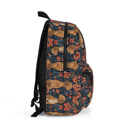 Floral Pawsome Dachsund Delight Backpack