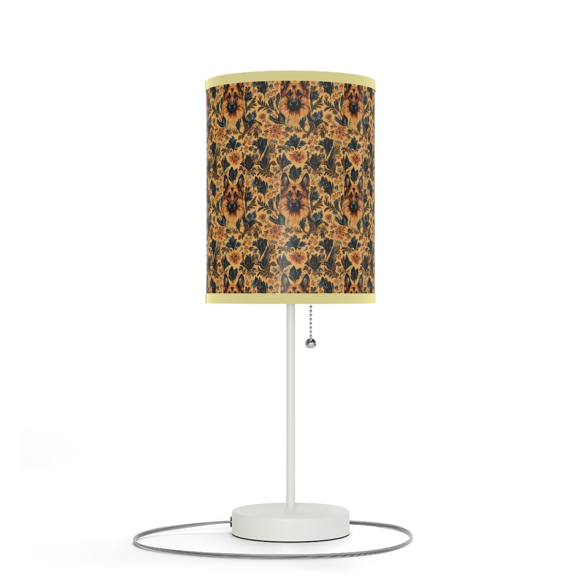 Autumnal German Shepherd Glamour Lamp on a Stand