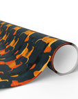 Dapper Dachshund Noir Glow Wrapping Paper