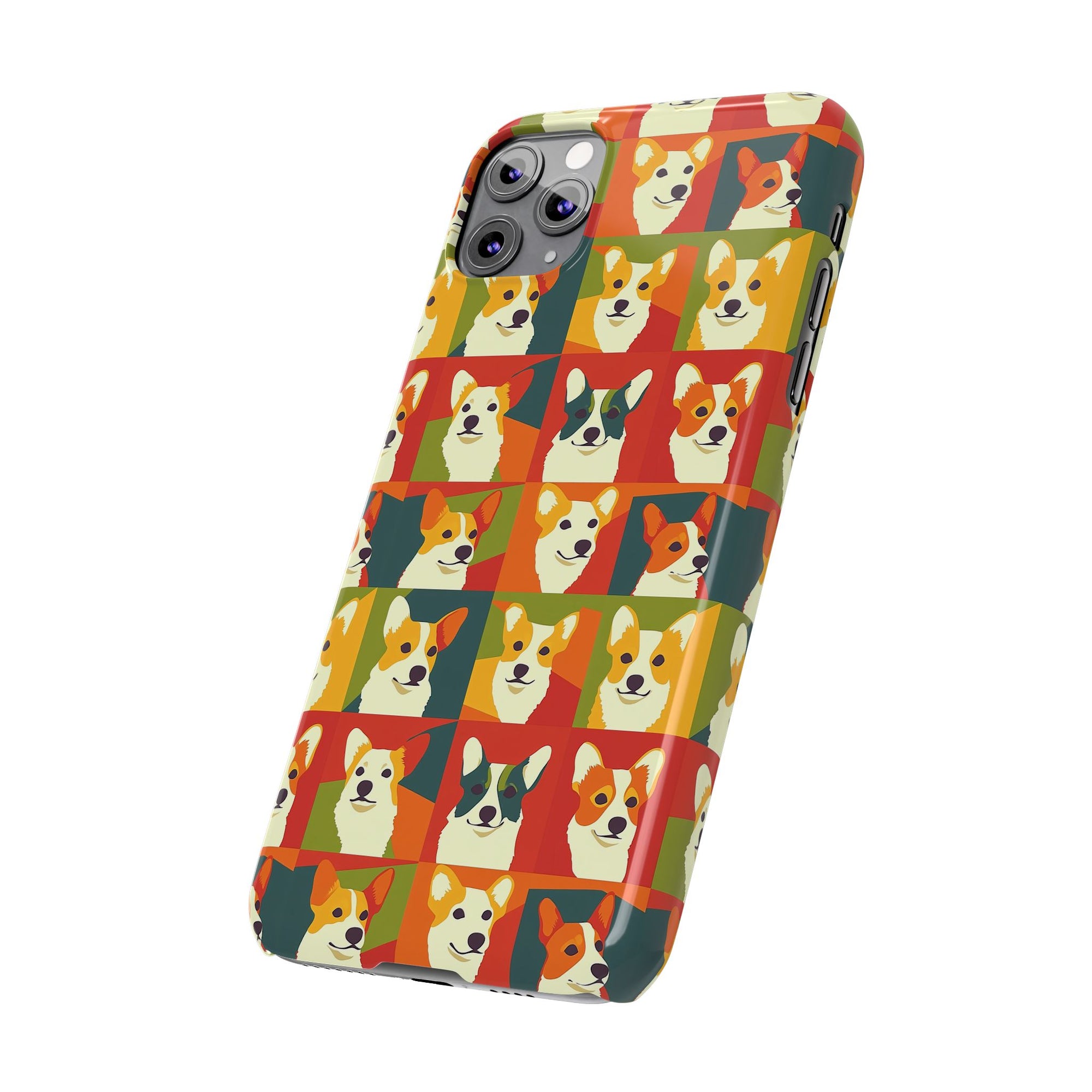 Corgi Chic Popart Pup Slim Phone Cases