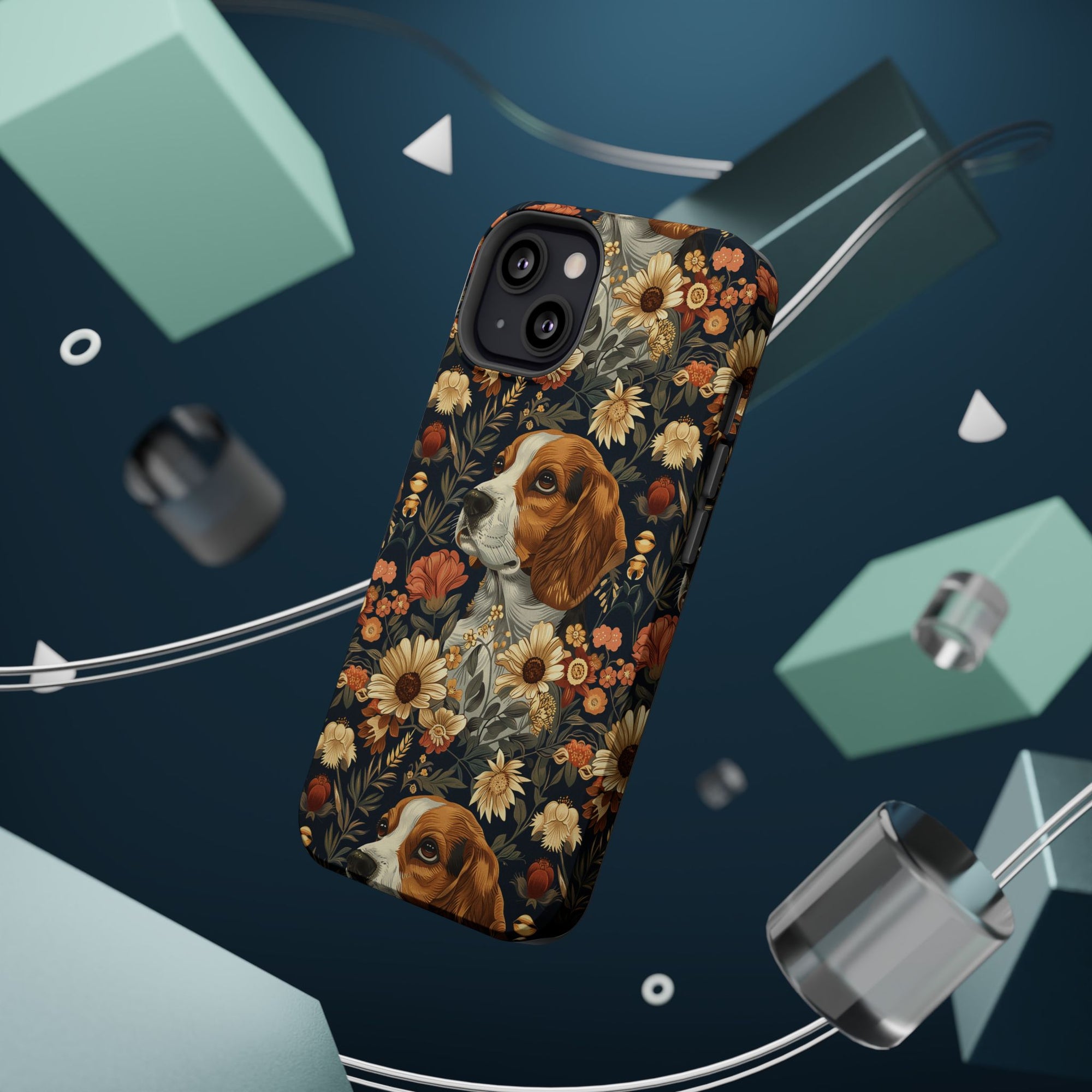 Beagle Blossoms Magnetic Tough Cases