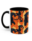 Rottweiler Chic Pawsitivity Accent Coffee Mug