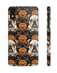 Bloomingly Bulldogistic Bouquet Slim Phone Cases