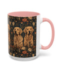 Fanciful Golden Paradise Blossom Accent Coffee Mug