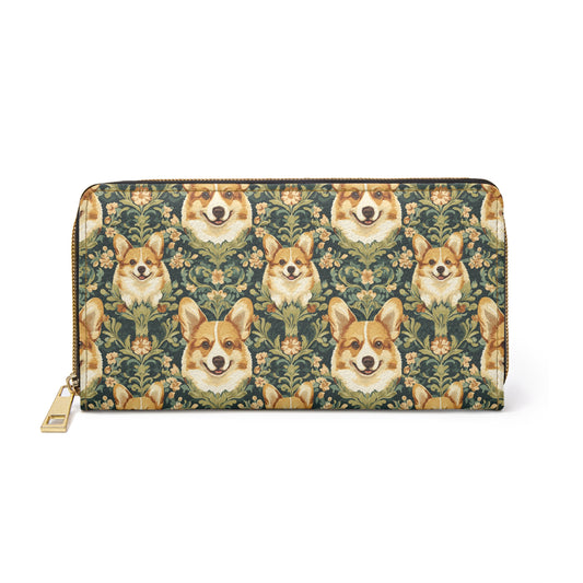 Corgi Charmz Zipper Wallet