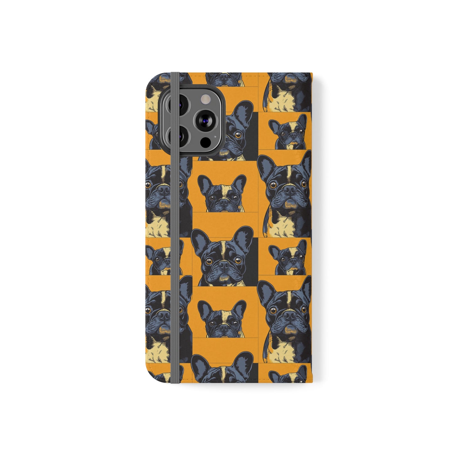 Frenchie Pawsitively Pawsome Peek-a-Boo Perfection Flip Cases