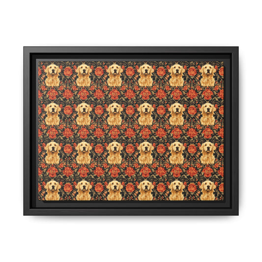 Golden Pawsatronic Tapestry Matte Canvas, Framed