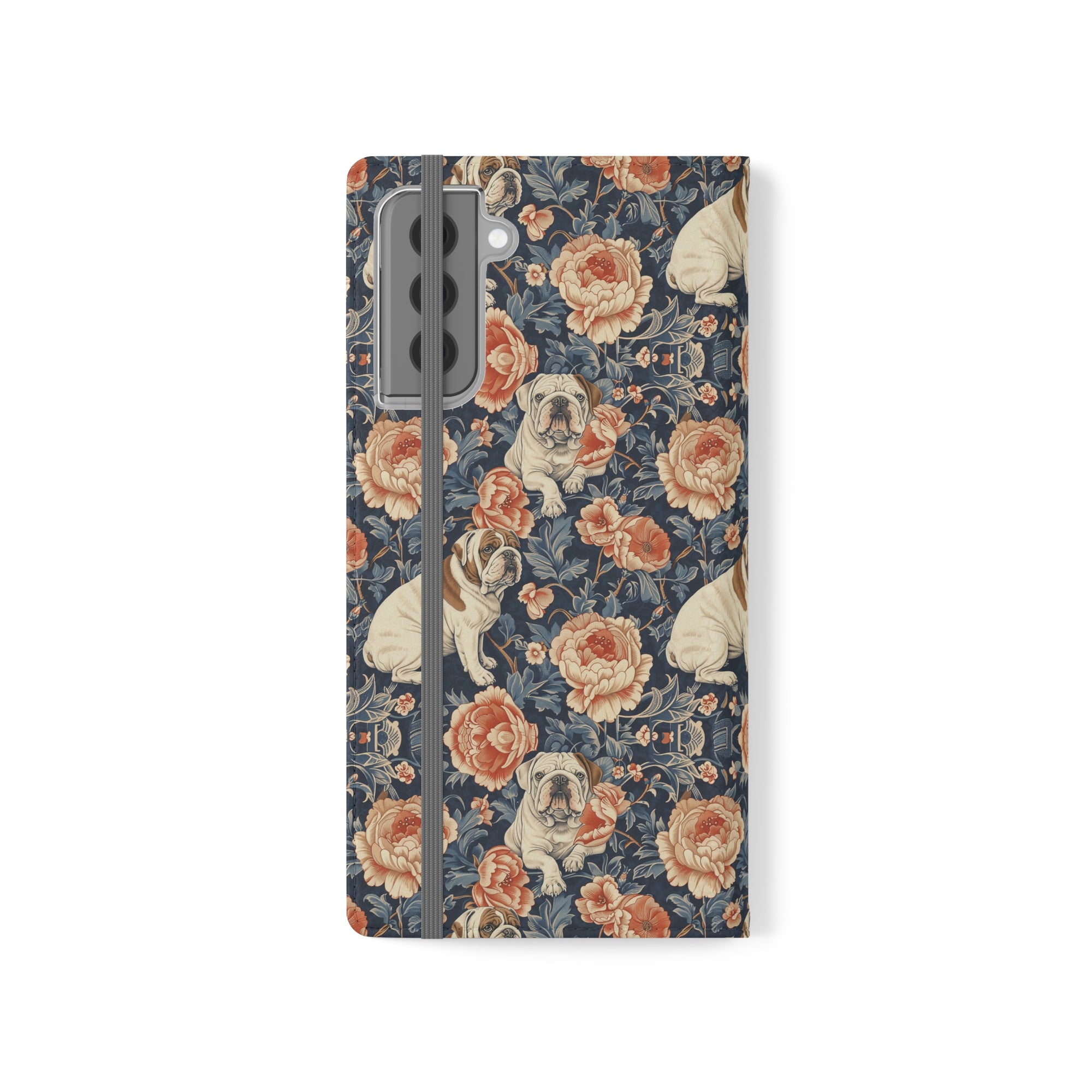 Blooming Bulldog Beauty Flip Cases