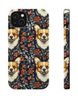 Floofy Corgi Blossom Blast Magnetic Tough Cases