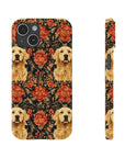 Golden Pawsatronic Tapestry Slim Phone Cases