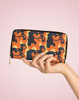 Rottweiler Chic Pawsitivity Zipper Wallet