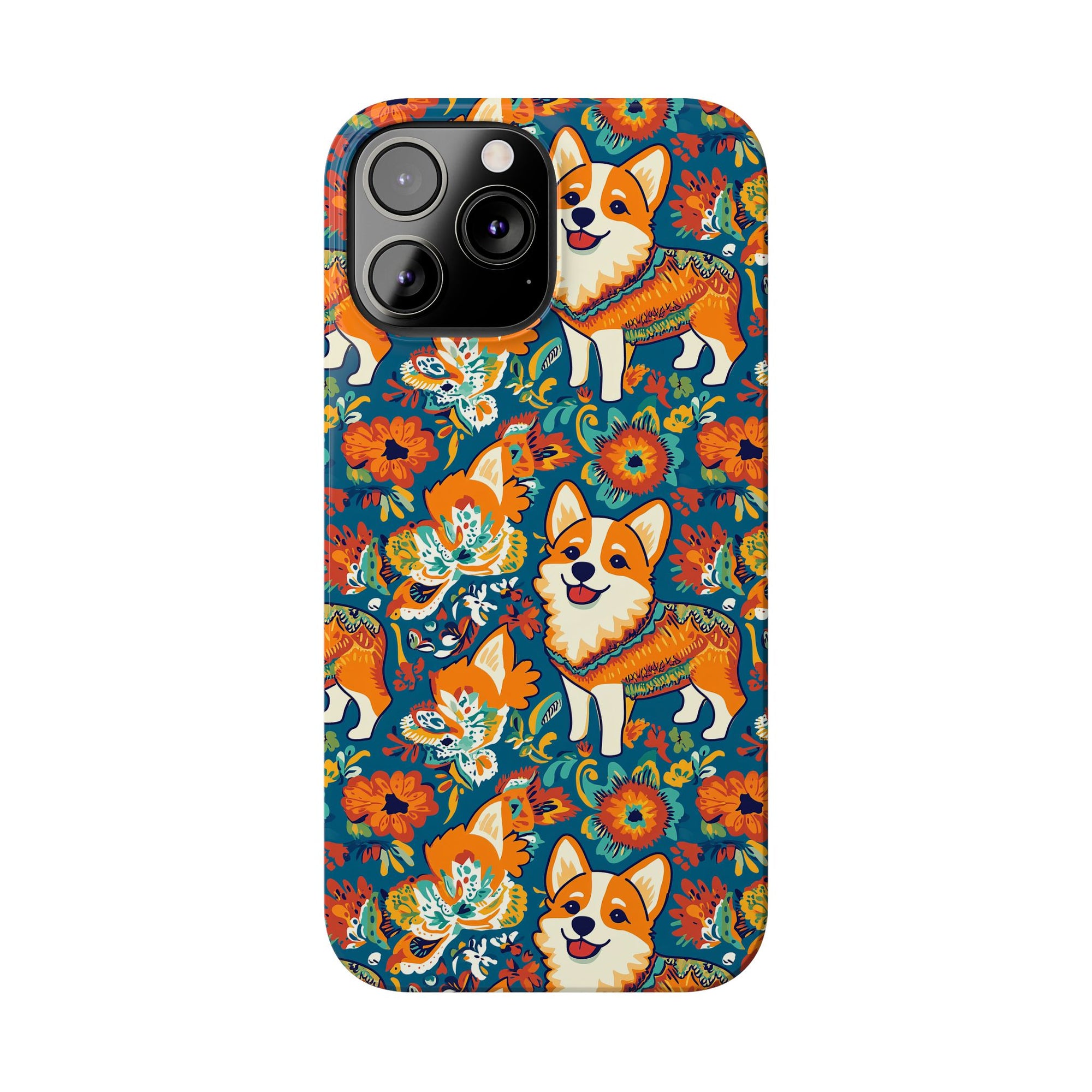 Corgi Carnival Couture Slim Phone Cases