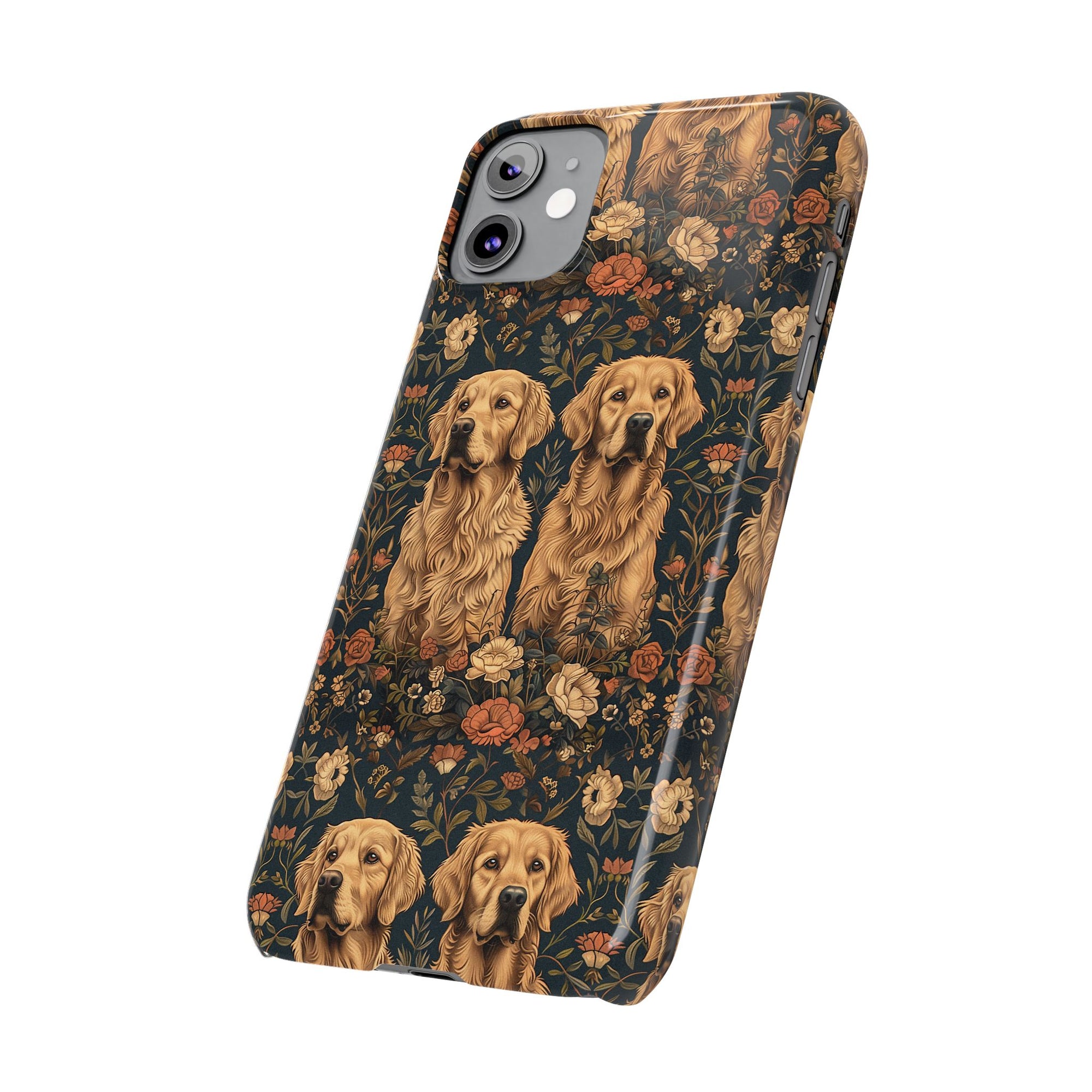 Fanciful Golden Paradise Blossom Slim Phone Cases