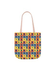 Frenchie Pop Art Pawfection Grid Canvas Tote Bag