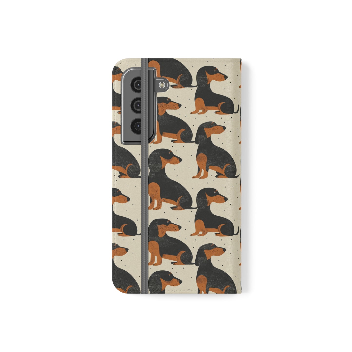 Whimsical Dachsund Dreamcatcher Flip Cases