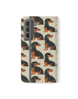 Whimsical Dachsund Dreamcatcher Flip Cases