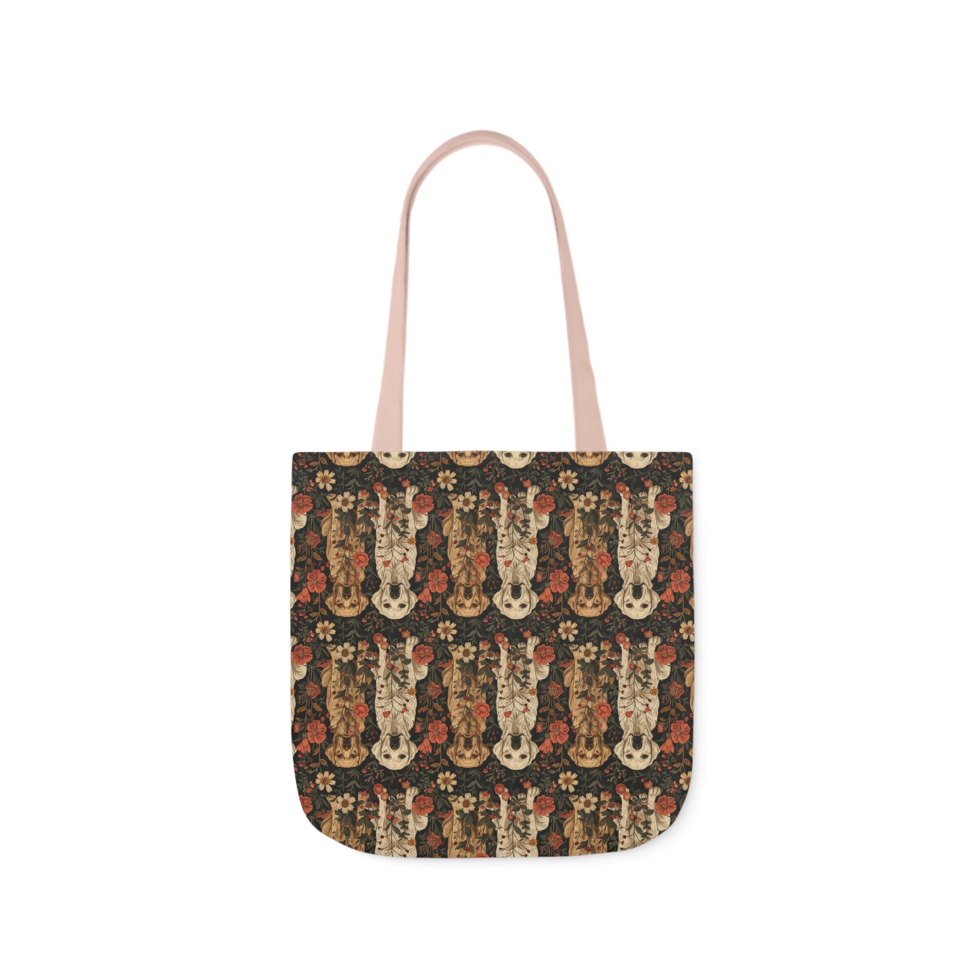 Blossoming Labradors Bouquet Canvas Tote Bag