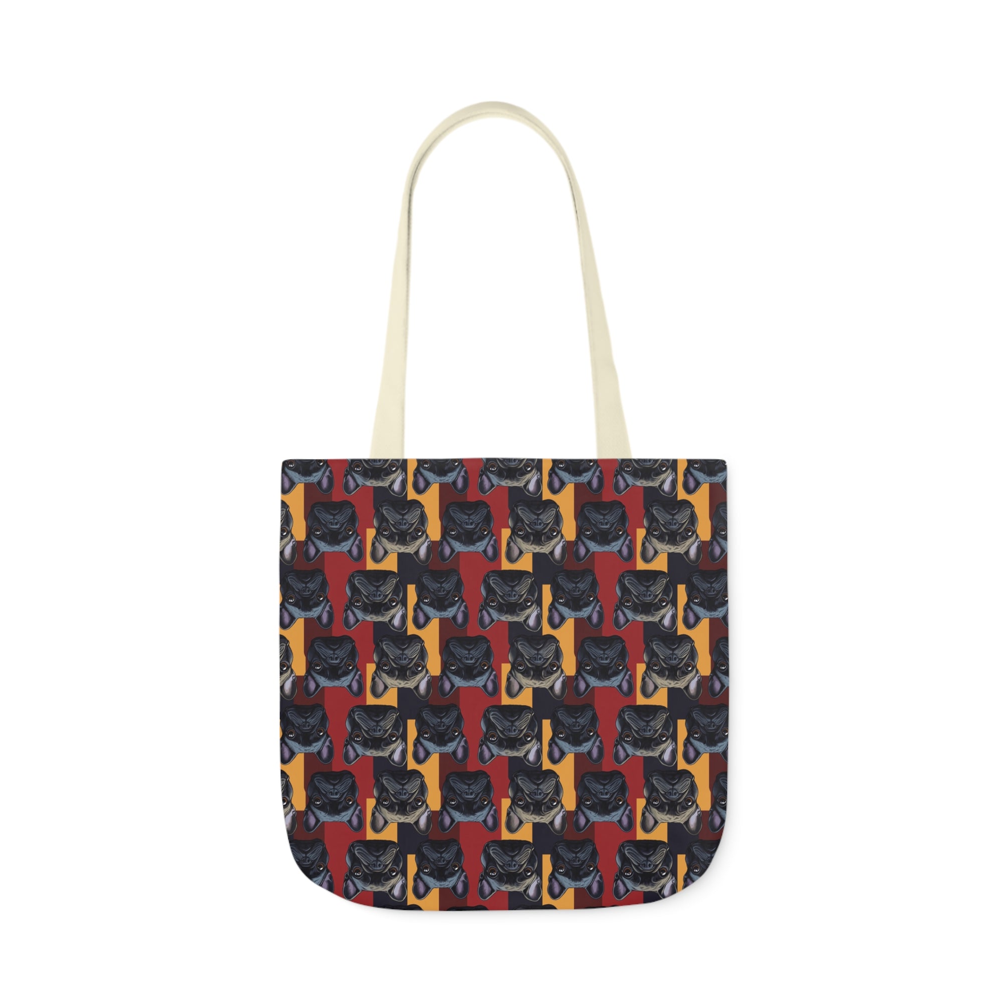 Chic Canine Checkmate - Frenchie Edition Canvas Tote Bag