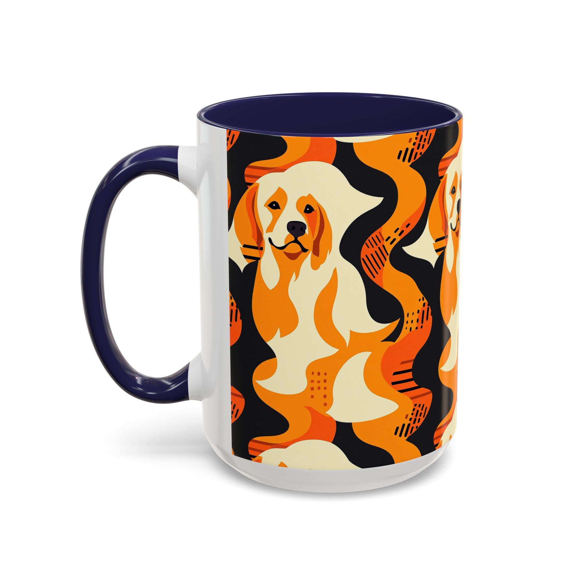 Golden Woof Abstract Glamour Accent Coffee Mug