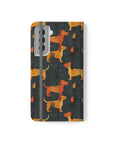 Dapper Dachshund Noir Glow Flip Cases