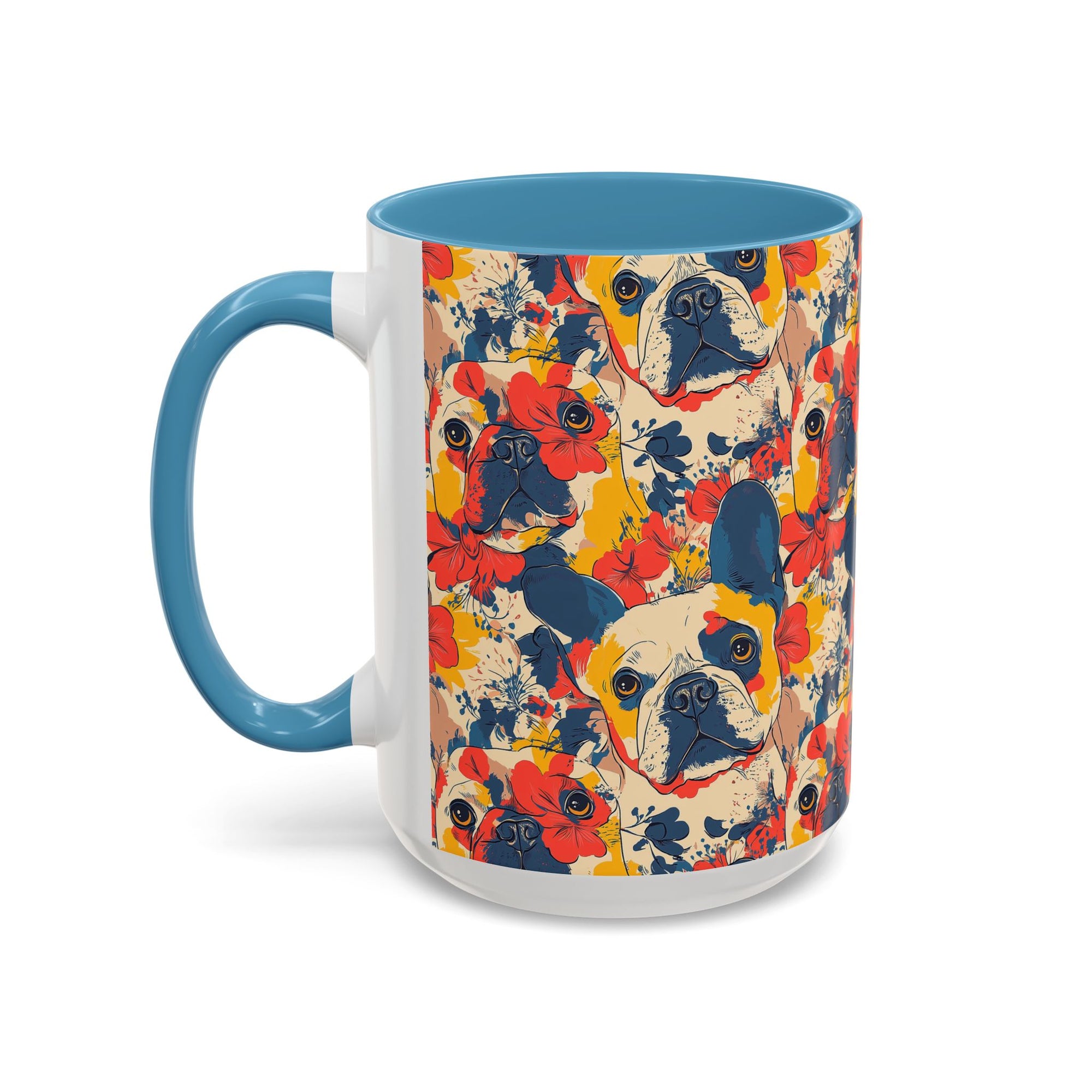 Bloom Pup Frenchietastic Splatter Accent Coffee Mug