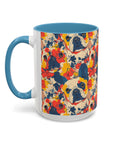 Bloom Pup Frenchietastic Splatter Accent Coffee Mug