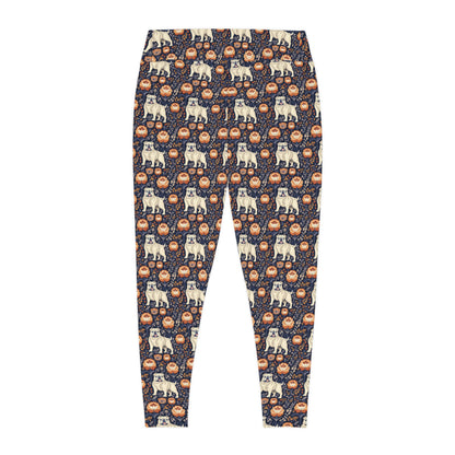 Bulldog Blossom Bonanza Plus Size Leggings