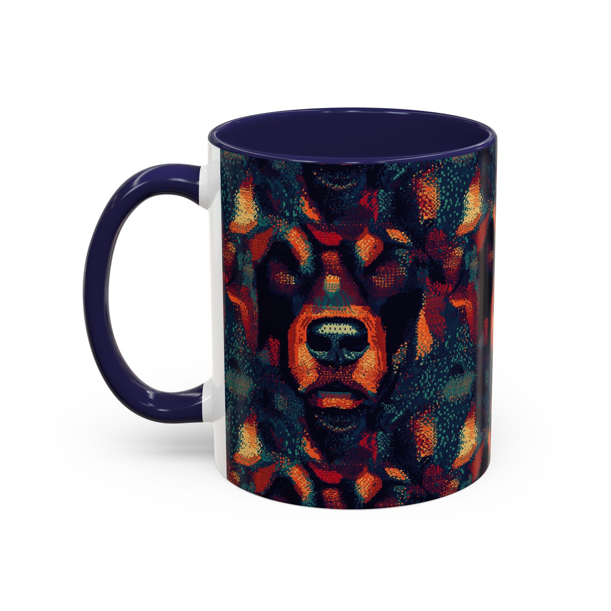 Rustic Rottie Charm Accent Coffee Mug