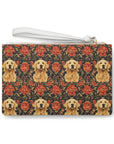 Golden Pawsatronic Tapestry Clutch Bag