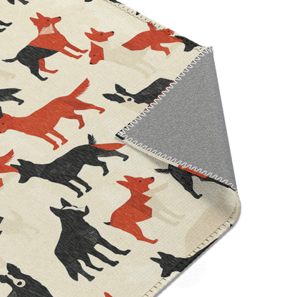 Modern Shepherd Chic - German Shepherd Area Rug